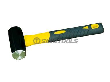Martillo octogonal de tipo japonés con mango de recubrimiento de plástico TPR