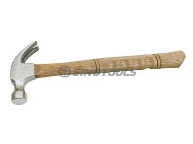 Martillo de garras de tipo americano con asa de madera